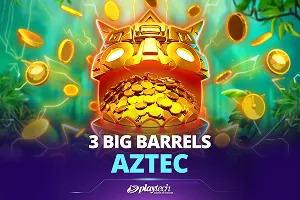 Playtech : 3 Big Barrels Aztec - SPONSOR777