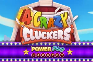 Playtech : 4 Crazy Cluckers PowerPlay Jackpot - SPONSOR777